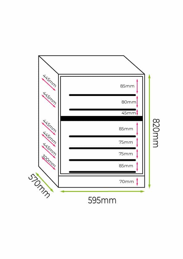 Weinkühlschrank 46 Flaschen Luxury