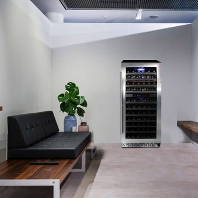 Wine Cooler 111 bottles built-in and freestanding Dual Zone