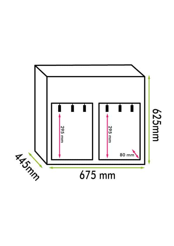 Dispenser vino 6 bottiglie Con 2 temperature impostabili