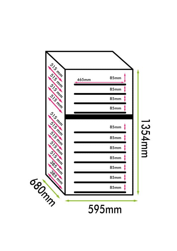 Wine Cooler 111 bottles built-in and freestanding Dual Zone