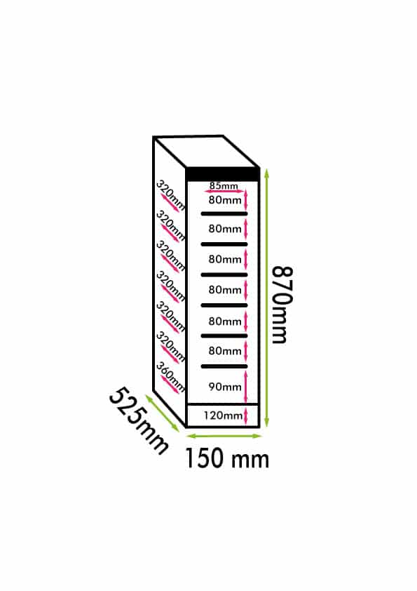 Weinkühlschrank 7 Flaschen mit Kompressor