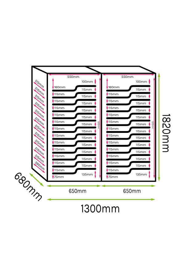 Large capacity Wine Fridges 286 bottles Luxury Show