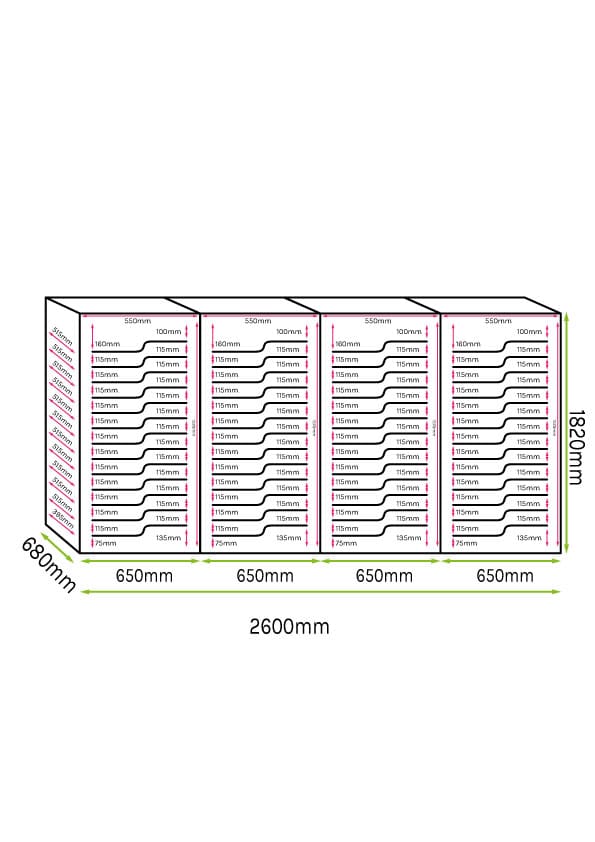 Large capacity Wine Fridges 572 bottles Luxury Show