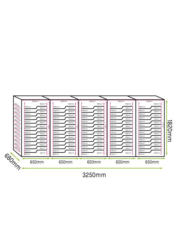 Large capacity Wine Fridges 715 bottles Luxury Show