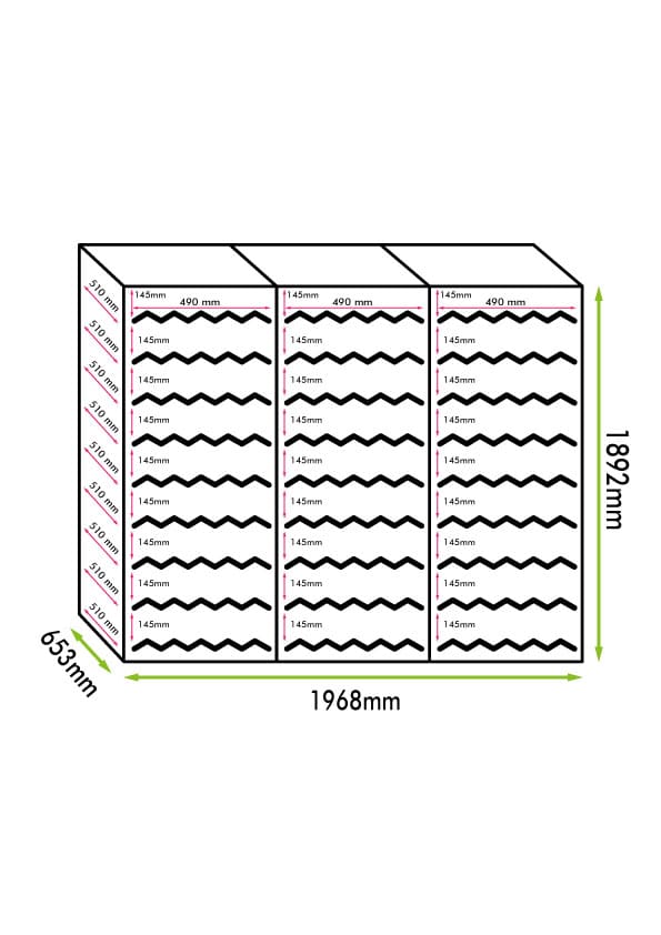 Large capacity Wine Fridges 243 bottles
