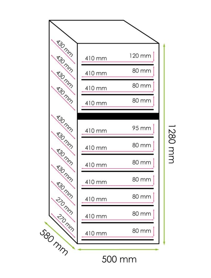 Weinkühlschrank 73 Flaschen Design