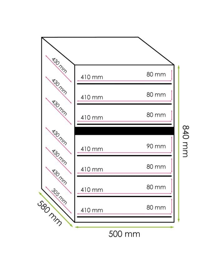 Weinkühlschrank 45 Flaschen Design